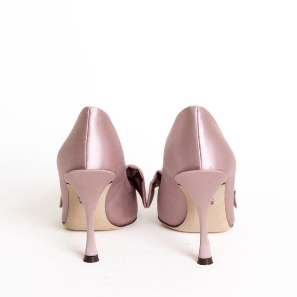 Dolce & Gabbana Crystal Embellished Satin Pumps High Heels Liliac Decollete - Picture 6 of 15